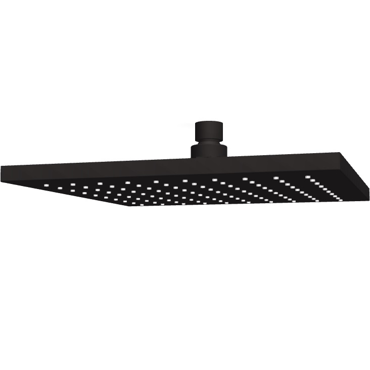 Верхний душ 25х25см Fima Carlo Frattini Soffioni F2630/2NS (черный матовый)