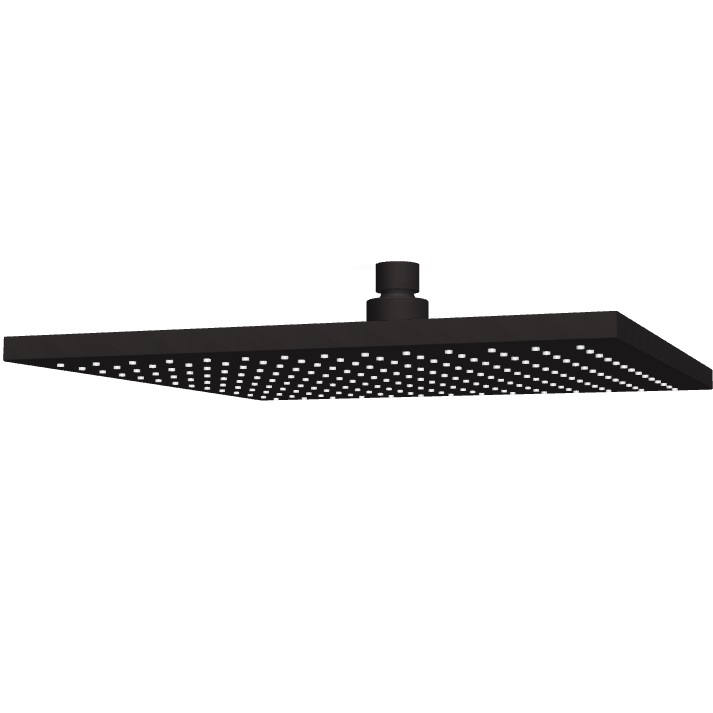 Верхний душ 30х30см Fima Carlo Frattini Soffioni F2216/2NS (черный матовый)