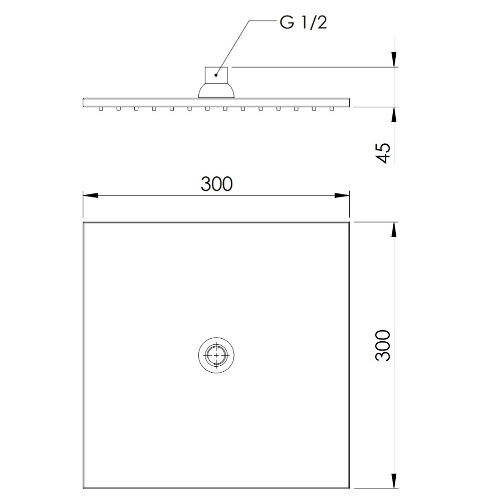 Верхний душ Remer 359SSLDOX (золото глянцевое), 30 см