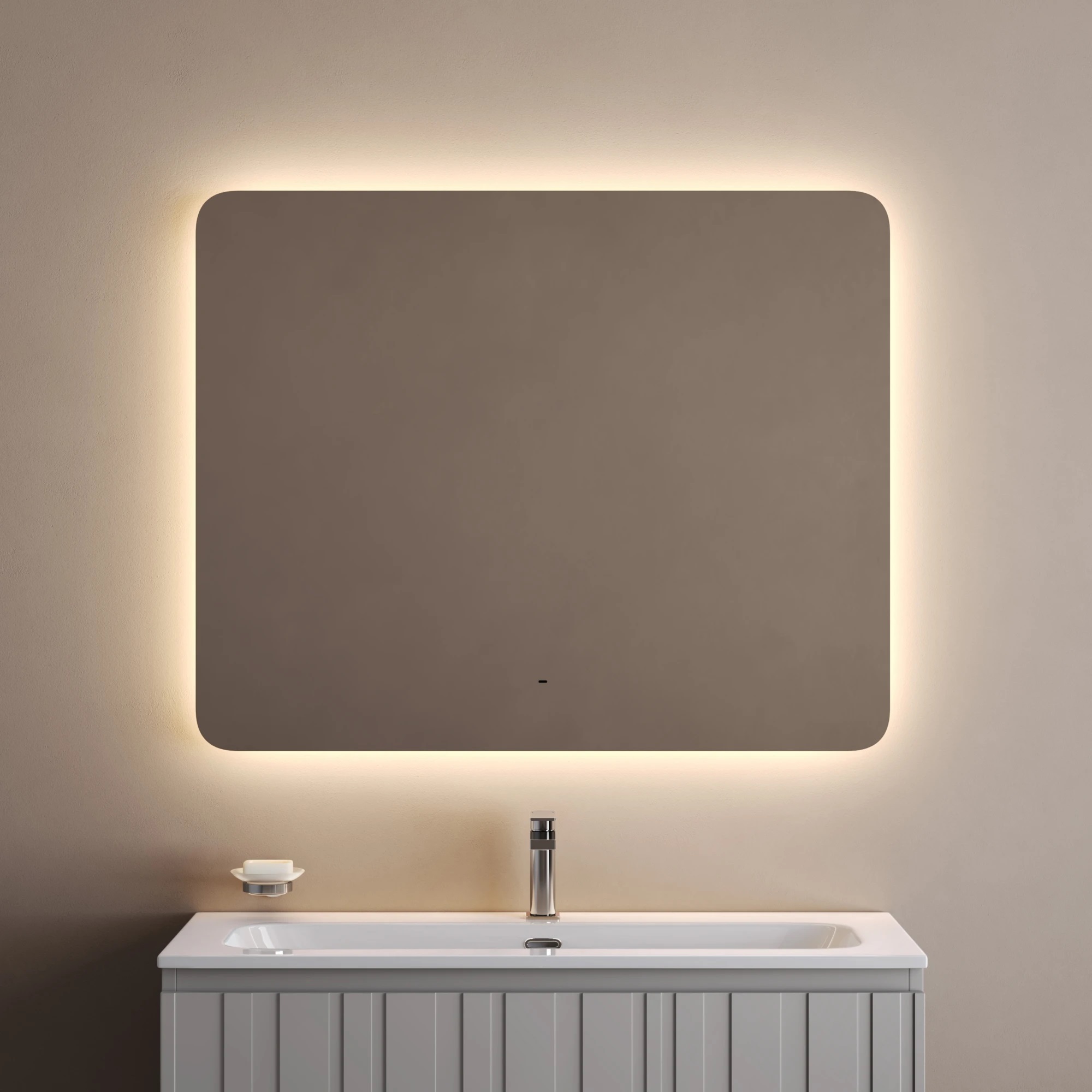 Зеркало Sancos Луч 2.0 (Ray 2.0) RA2T.1000 100х80 с подсветкой, антизапотевание
