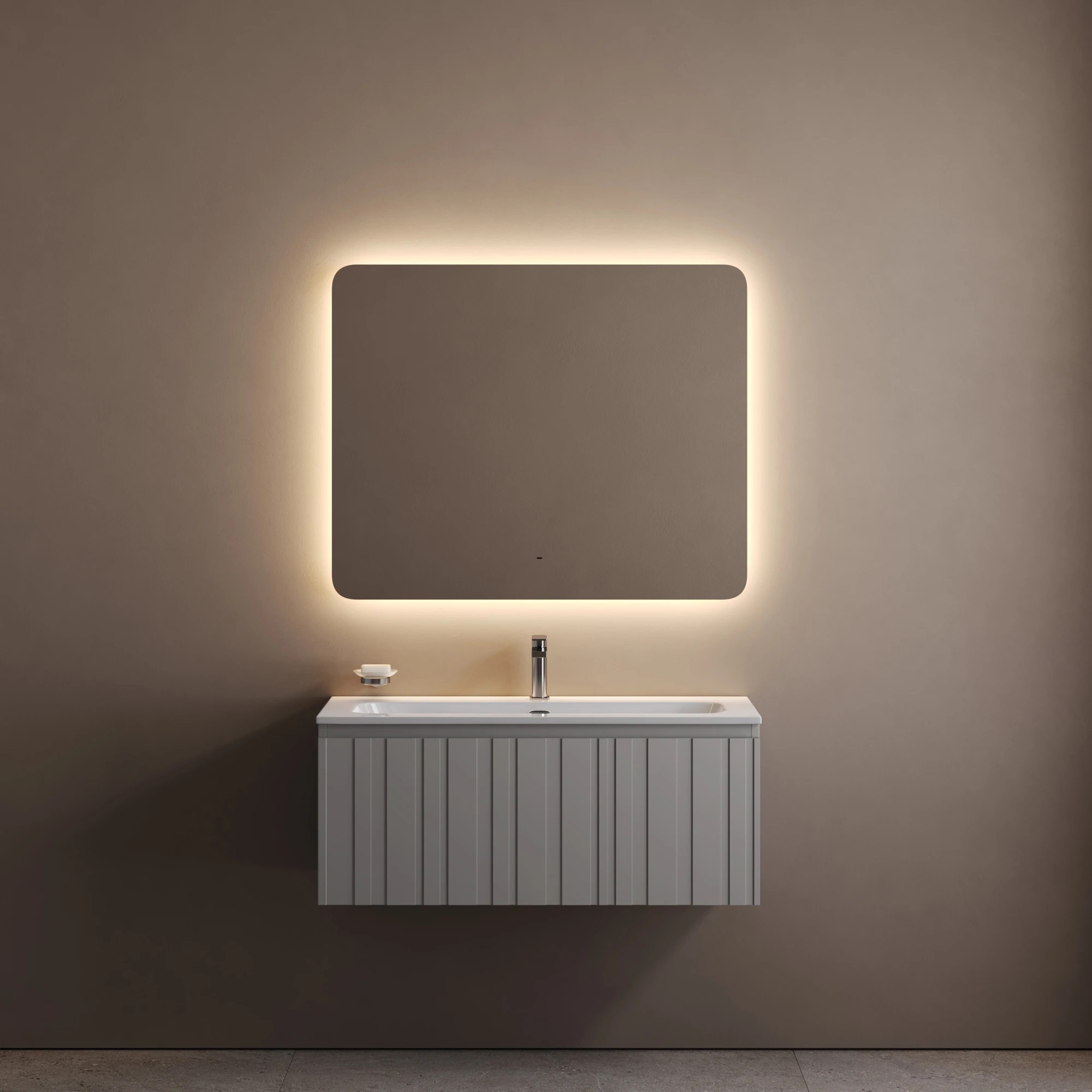 Зеркало Sancos Луч 2.0 (Ray 2.0) RA2T.1000 100х80 с подсветкой, антизапотевание