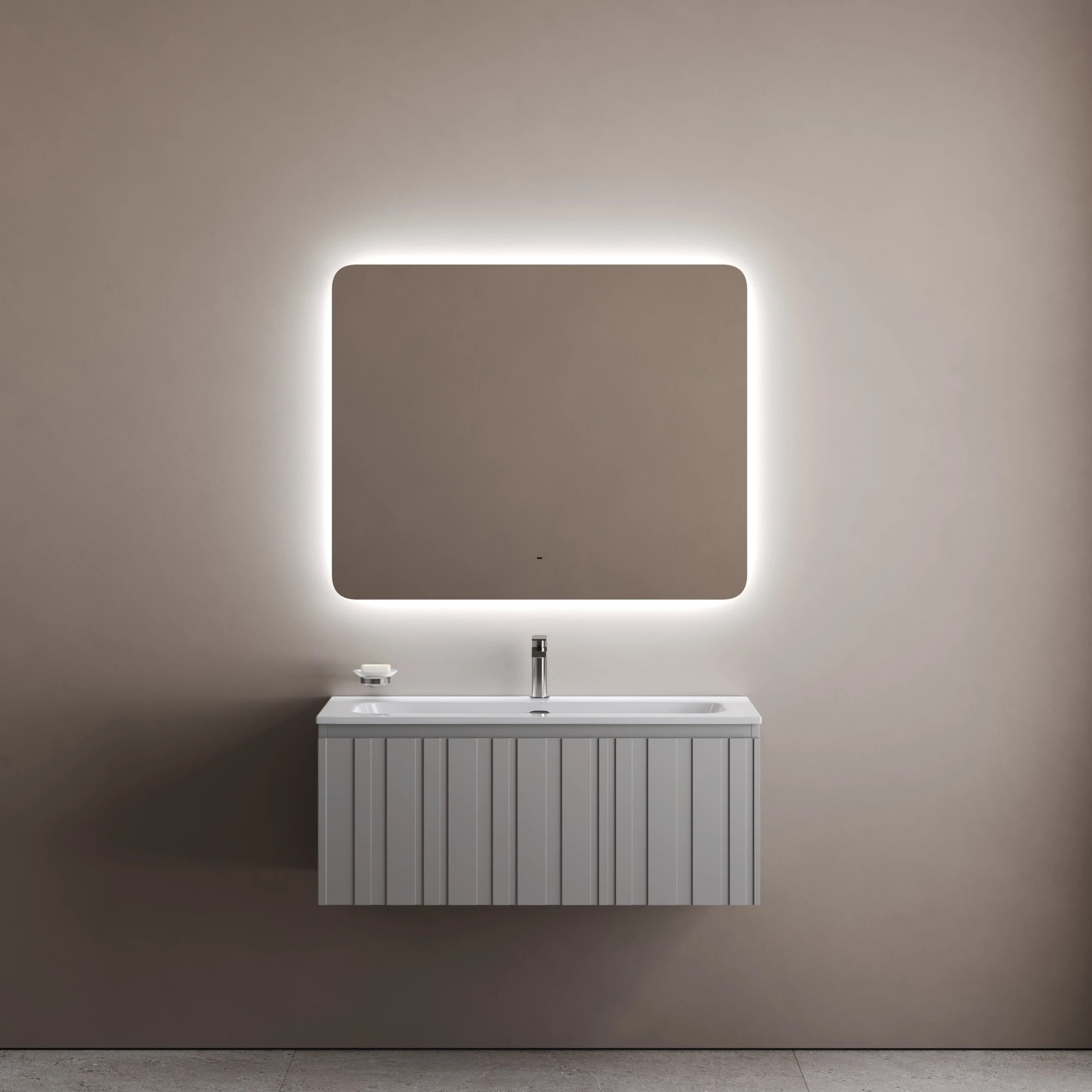 Зеркало Sancos Луч 2.0 (Ray 2.0) RA2T.1000 100х80 с подсветкой, антизапотевание