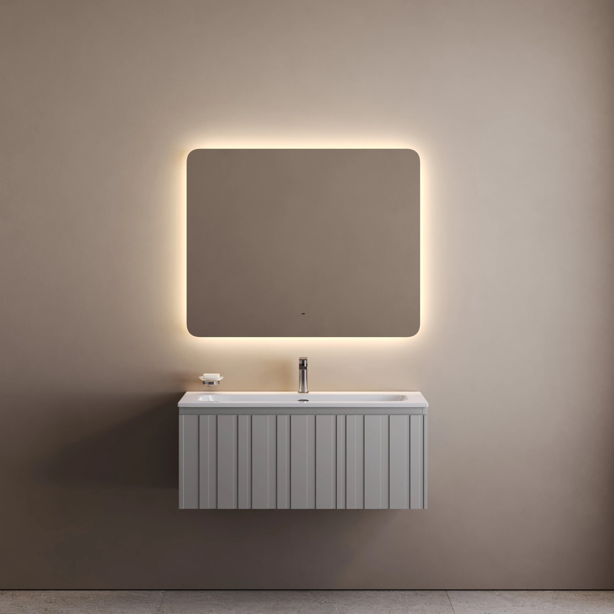 Зеркало Sancos Луч 2.0 (Ray 2.0) RA2T.1000 100х80 с подсветкой, антизапотевание