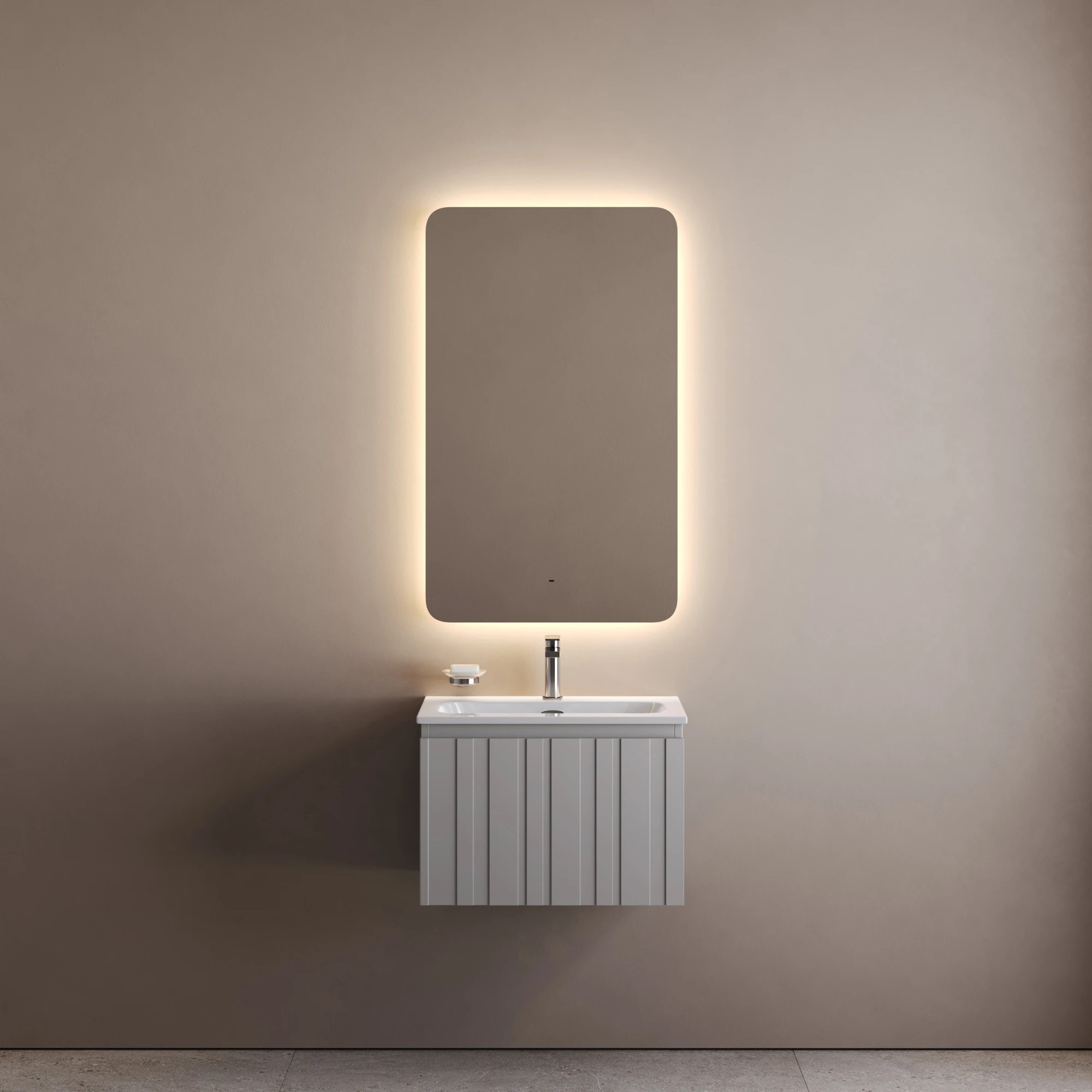 Зеркало Sancos Луч 2.0 (Ray 2.0) RA2T.600 60х100 с подсветкой, антизапотевание