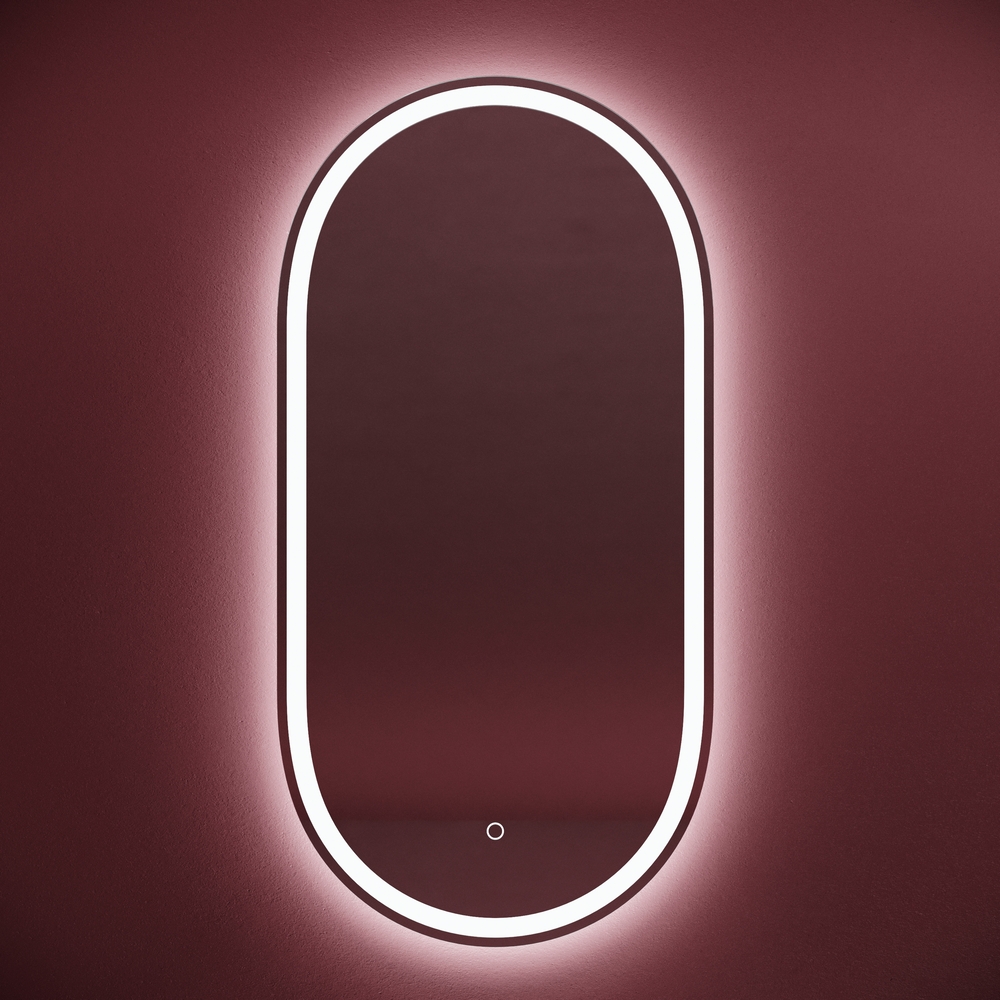 Зеркало Sancos Овал (Oval) OV45F 45х90, с фронтальной подсветкой