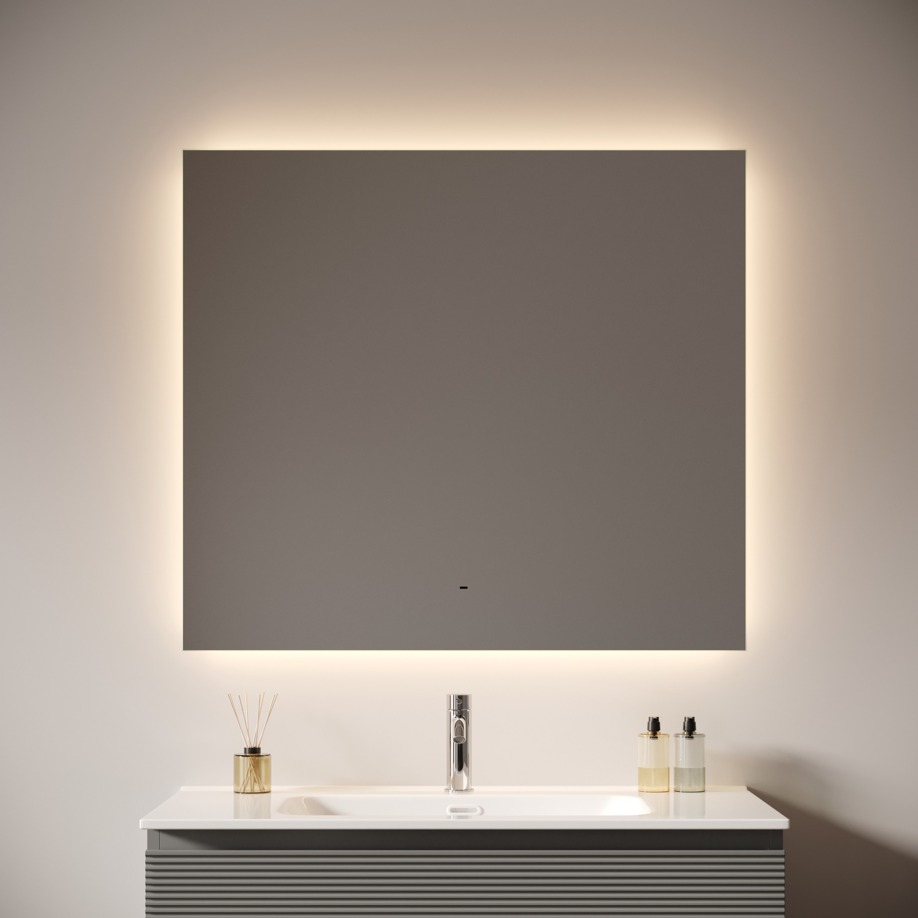 Зеркало Sancos Square 2.0 (Поле 2.0) SQ2.900 90x70 см. с подсветкой